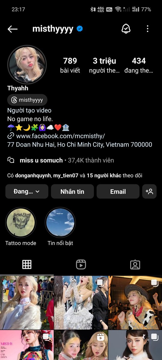 kyunglee1997's tweet photo. Tiktok và Ig của Misthy và người yêu 🙇🏼
#ThyBank
#LingOrm1stFMinVietnam https://t.co/Gi2FPALXpt