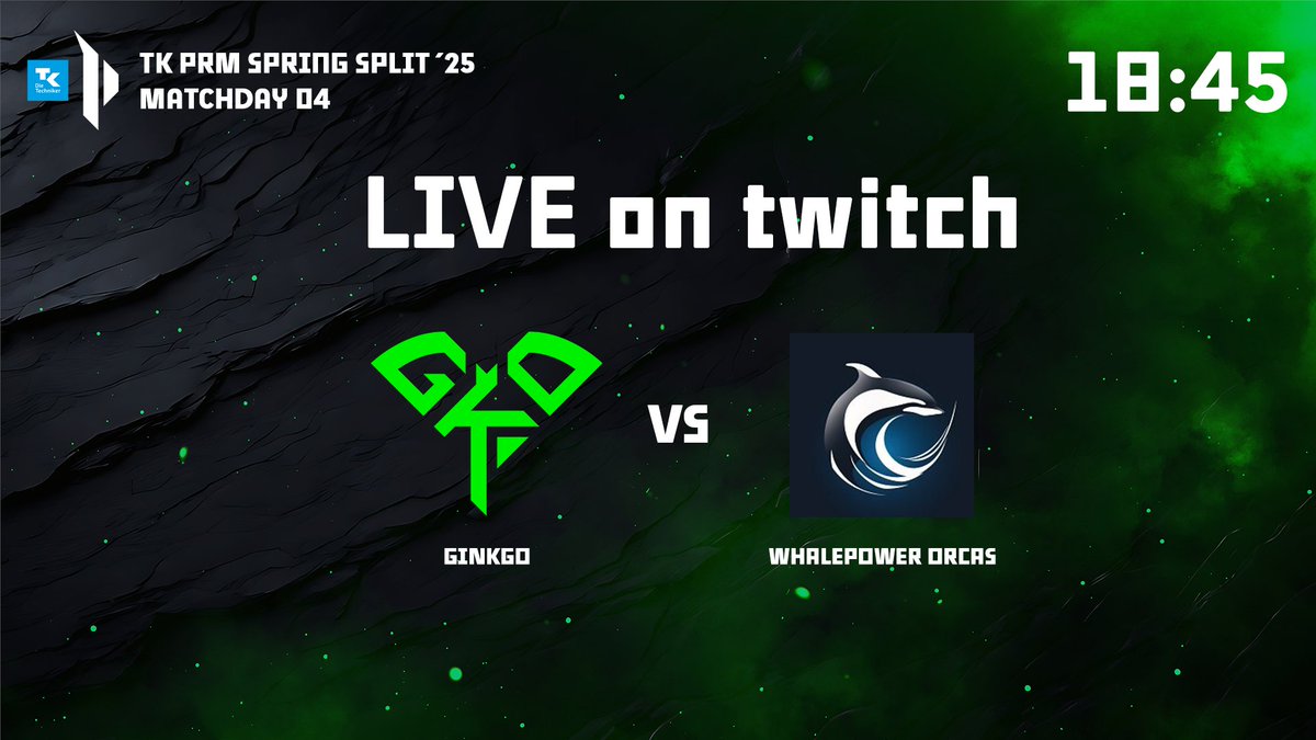 GINKGO (@ginkgo_gg) on Twitter photo 🔴 LIVE on twitch.tv/ginkgo_lol at 18:45 CET!
PRM Matchday 4 vs <a href="/Whalepower_LoL/">Whalepower</a> starts 19:00 ⏰
🎙️Casters: <a href="/vanloo_cameron/">Cameron Vanloo</a> & <a href="/therealkichiro/">Kichiro</a>
#GINKGrow 🔴 LIVE on twitch.tv/ginkgo_lol at 18:45 CET!
PRM Matchday 4 vs <a href="/Whalepower_LoL/">Whalepower</a> starts 19:00 ⏰
🎙️Casters: <a href="/vanloo_cameron/">Cameron Vanloo</a> & <a href="/therealkichiro/">Kichiro</a>
#GINKGrow
