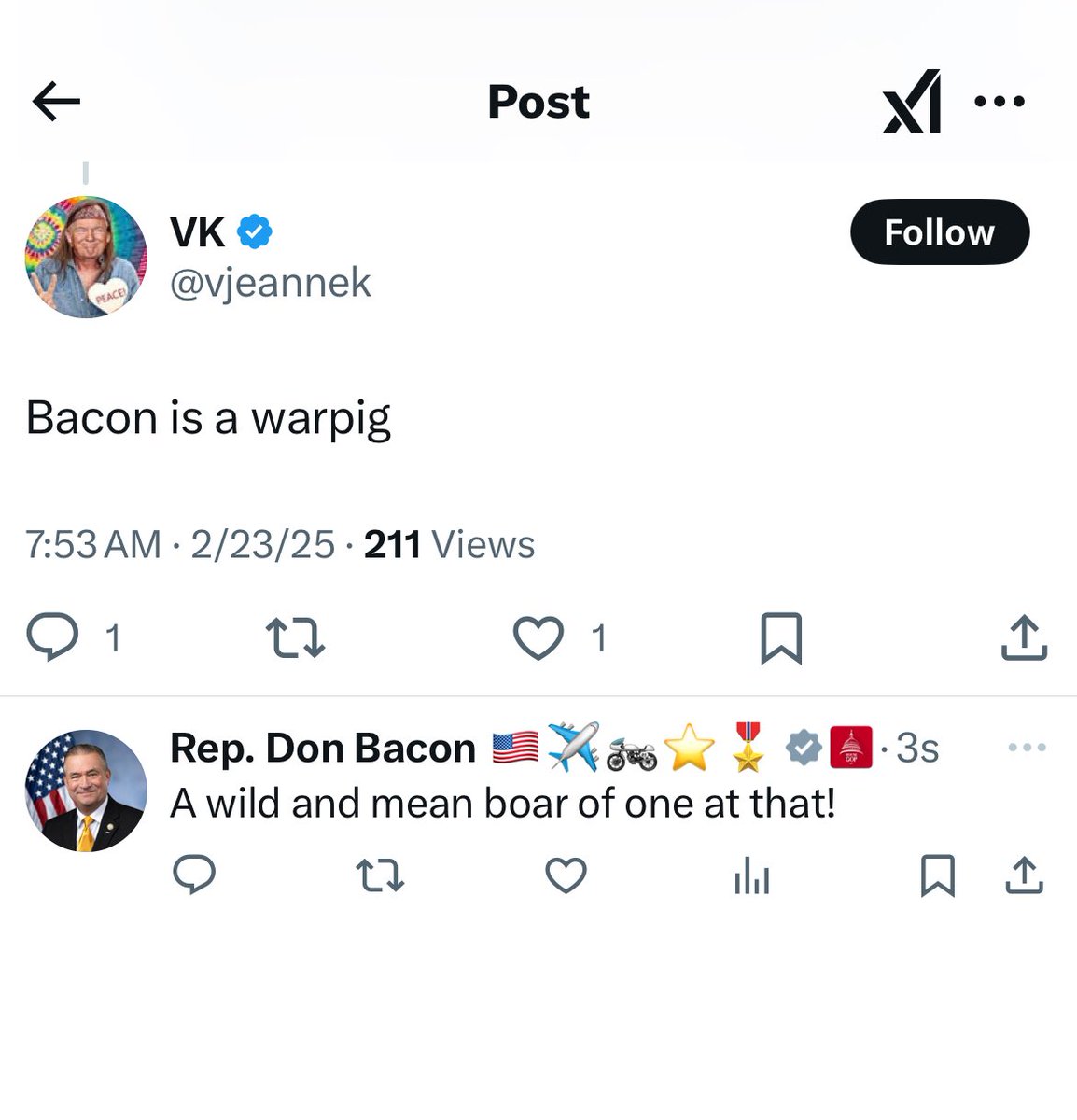 Rep. Don Bacon 🇺🇸✈️🏍️⭐️🎖️ tweet media