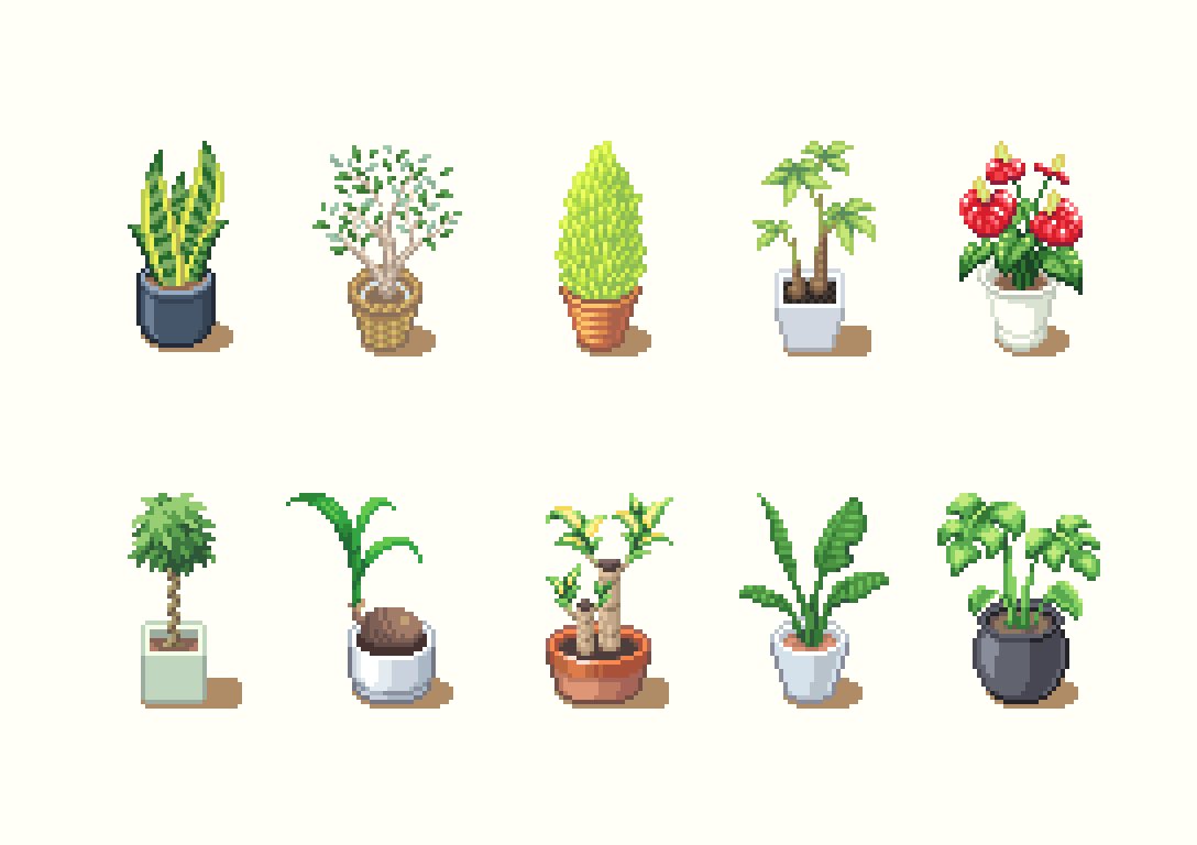 鉢植え

#pixelart
#ドット絵