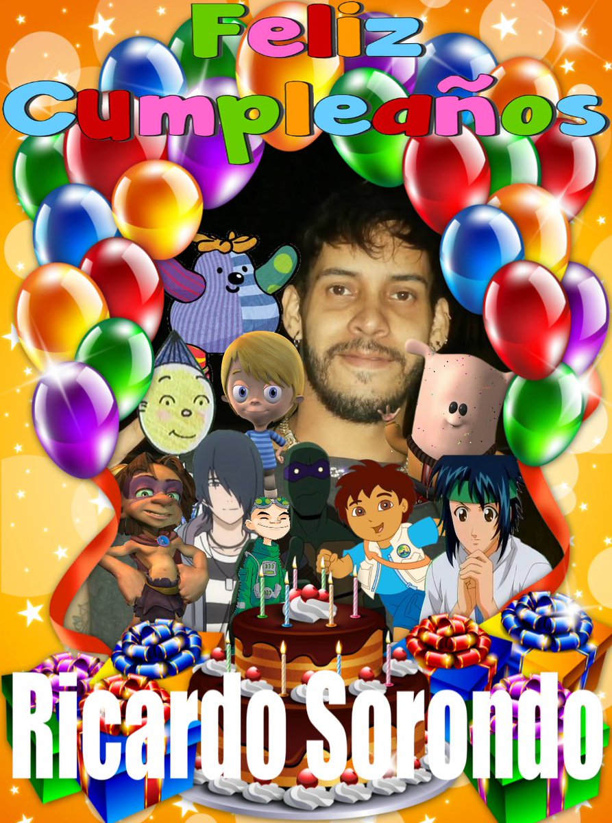 luis1201_arturo's tweet photo. Feliz cumpleaños #RicardoSorondo que dios te bendiga y que todos tus deseos se hagan realidad. Felicidades.
#TakYElPoderDeJuju #LosJovenesTitanes #HellGirl #ElPrincipeDelTenis #DoraLaExploradora #Boo #SaveUms #PinkyDinkyDoo #BatmanYLasTortugasNinja #LaEscuelaDelTerrorDeCasper https://t.co/F1J8vOME5C