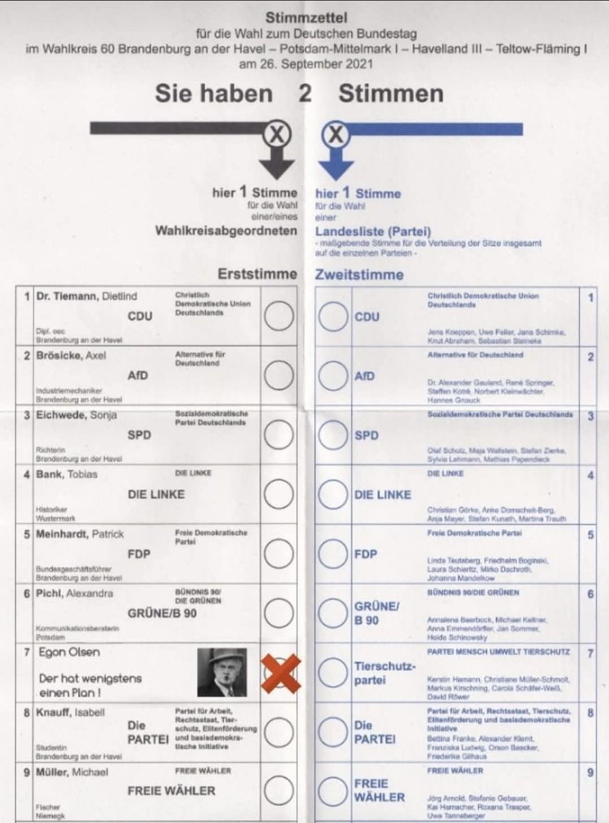 #btw25 #BTW2025 meine Stimme ist vergeben.