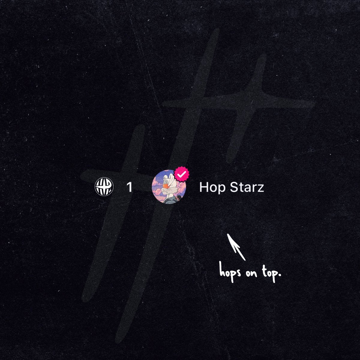 Hops on top. 🐰💫