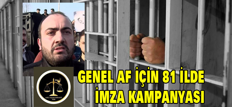 Arkadaşlar <a href="/AdilYasamResmi/">Adil Yaşam Derneği</a> olarak
Bir etkinlik başlatıyoruz. Sizlerde görüşlere gittiğiniz cezaevlerinde 
#GenelAf isteyen mahkum ailelerinden isim soy isim imza alınıp 
Bulunduğu ilkdeki <a href="/Akparti/">AK Parti</a> il binalarına teslim edilecek. Etkinlik
Detayları <a href="/zgrlk81699869/">Aysel</a> <a href="/Tueakir13677281/">TUĞÇE ÇAKIR ✌️</a>