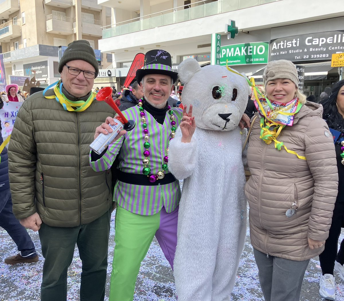 Päivi Peltokoski (@paivipeltokoski) on Twitter photo Happy #carnival season from Nicosia with Mayor <a href="/Prountzos/">C.Prountzos</a>! A bit windy day, but full of warm spirit and joy. <a href="/NicosiaMunicipa/">Nicosia Municipality</a> Happy #carnival season from Nicosia with Mayor <a href="/Prountzos/">C.Prountzos</a>! A bit windy day, but full of warm spirit and joy. <a href="/NicosiaMunicipa/">Nicosia Municipality</a>
