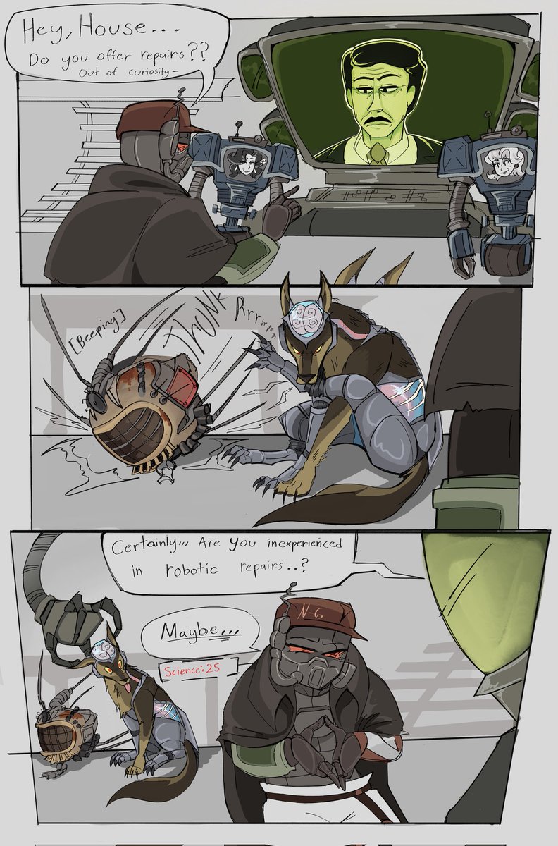 SketchyVillain's tweet image. Companion Upgrades ( I'll make designs soon )
#Fallout #falloutnewvegas