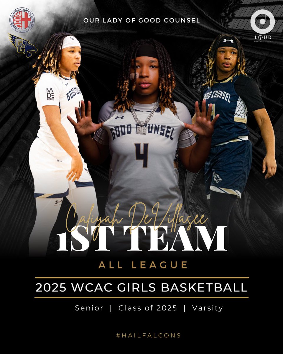 🗣️ WCAC 2025 EOY RECOGNITION : 2025 G Caliyah DeVillasee of Good Counsel • 1ST TEAM 🏅All League

CONGRATULATION IS IN ORDER!!

#HAILFALCONS 🦅

#LOUD 🎙️