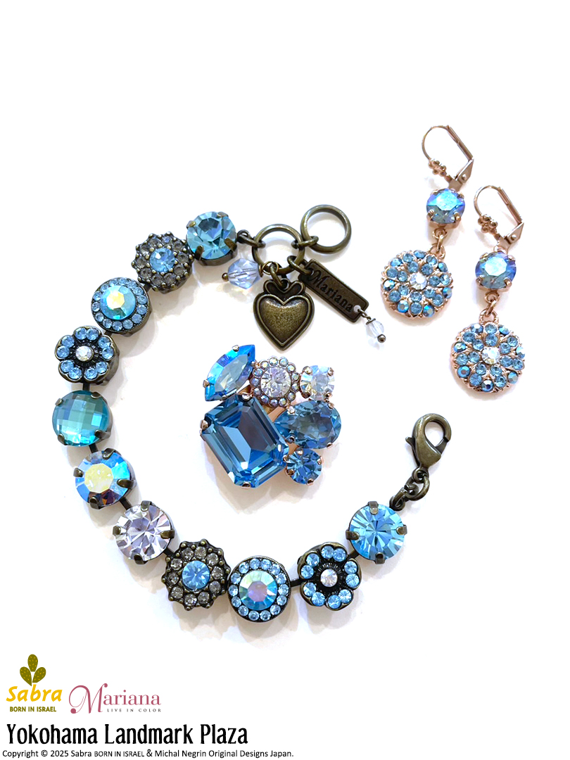 Michal Negrin ミハエルネグリン 花とビジュー ピアス | 創作人形館ミワドールBASE店