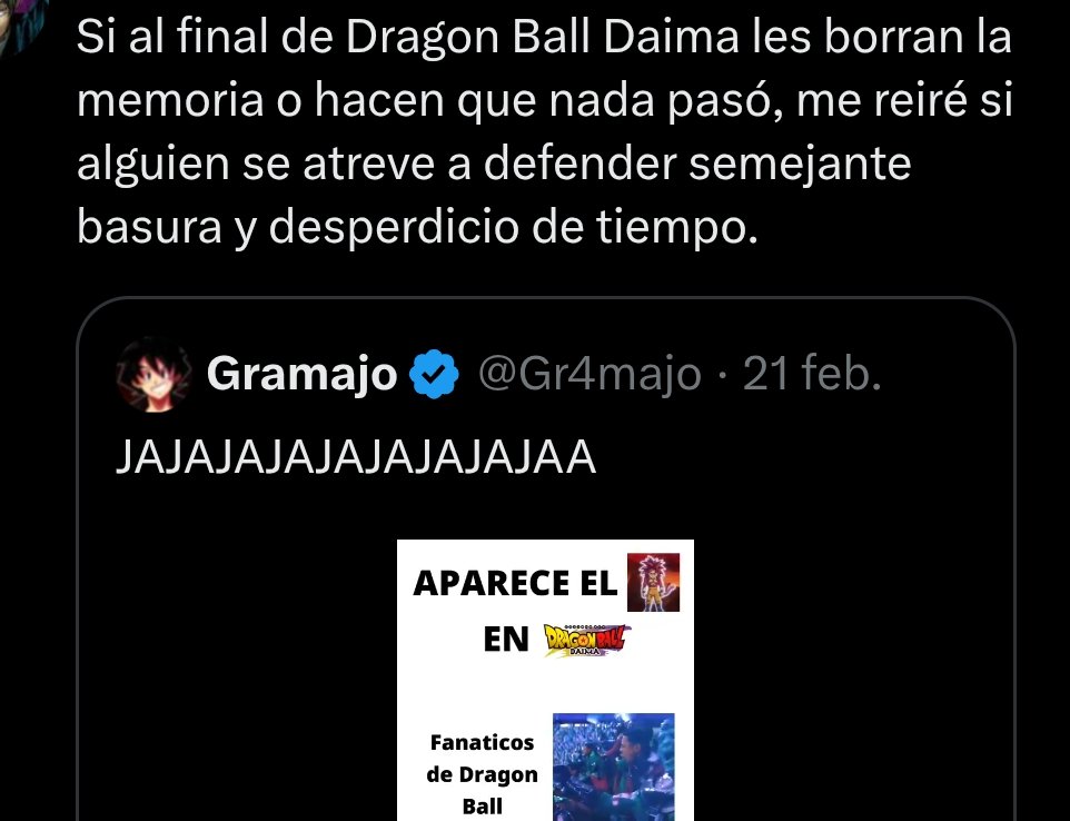 Erivlt's tweet image. 1 es un anime
2 ver anime es un hobby
3 ¿En serio su vida depende tanto de UN HOBBY?