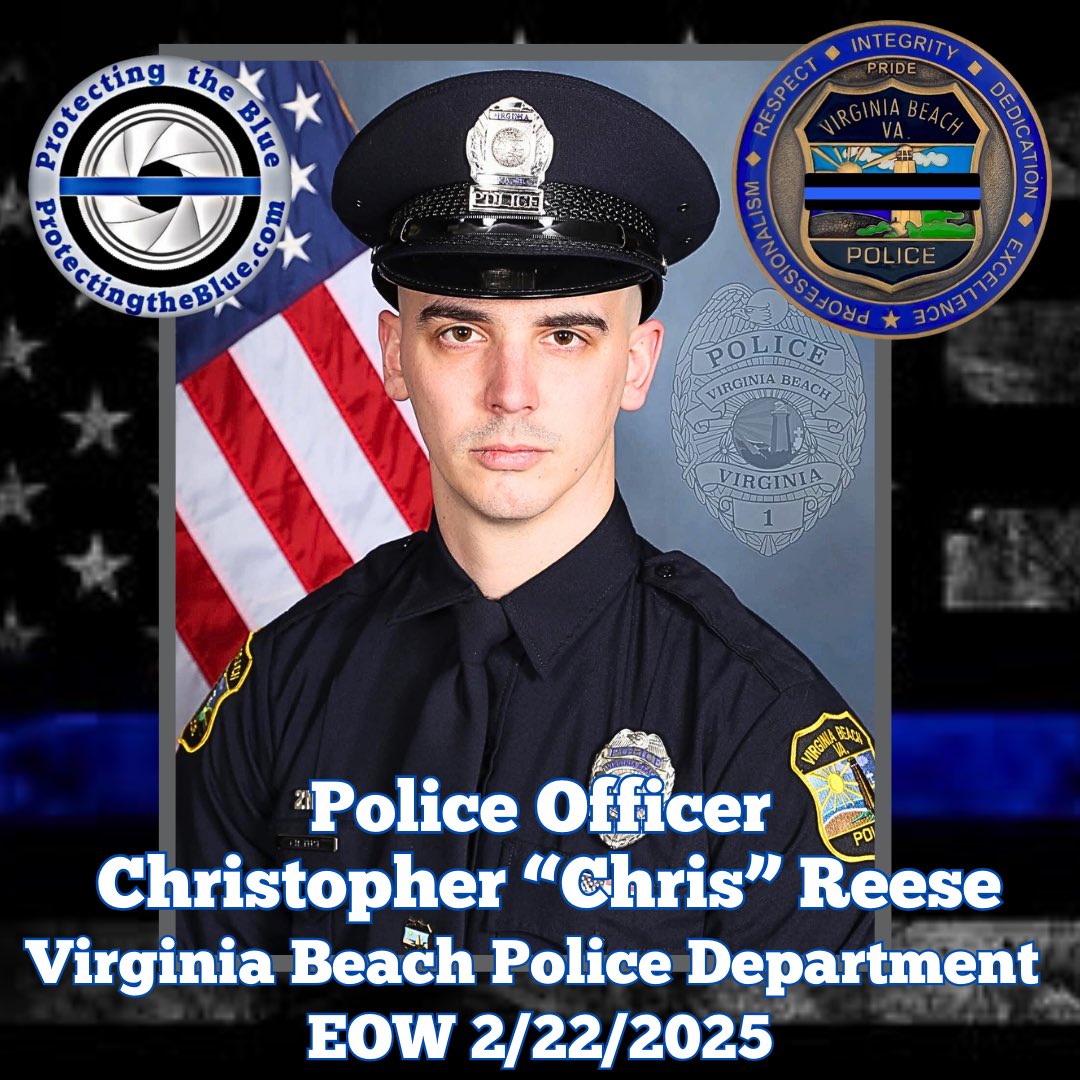 protectingblue's tweet image. RIP. Virginia Police Officer Christopher “Chris” Reese was murdered when he was shot and killed during a traffic stop. During a patrol, Officers Reese and Girvin spotted a car with an expired license plate and initiated a traffic stop. They asked the driver to step out, but he…