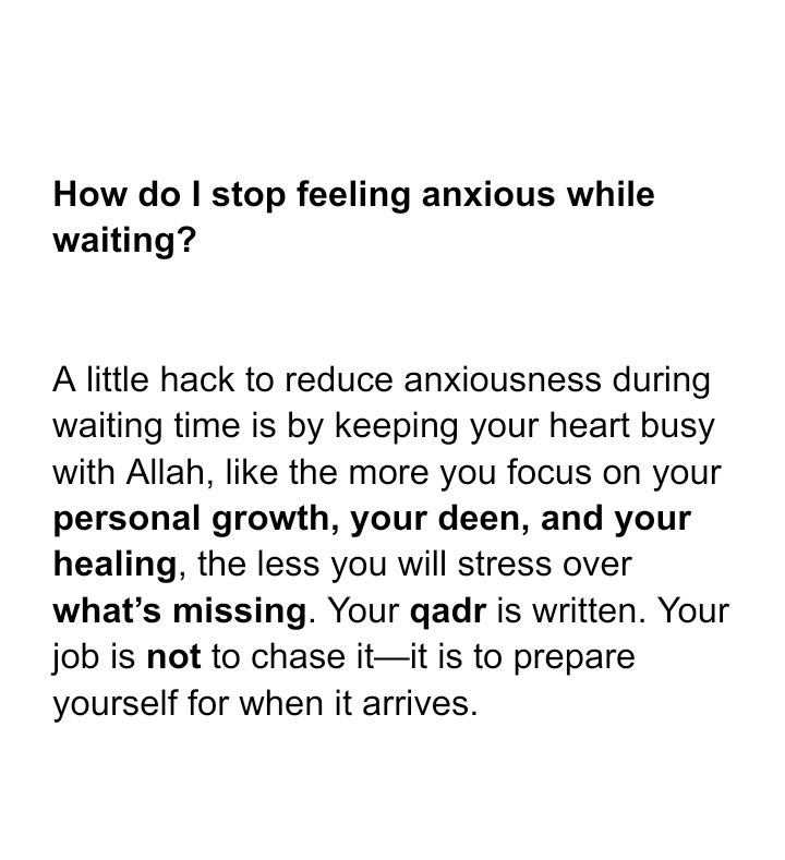 yumnah_elkhabir's tweet photo. HOW DO I STOP FEELING ANXIOUS WHILE WAITING FOR MY DUA? https://t.co/Fe11FriC2o