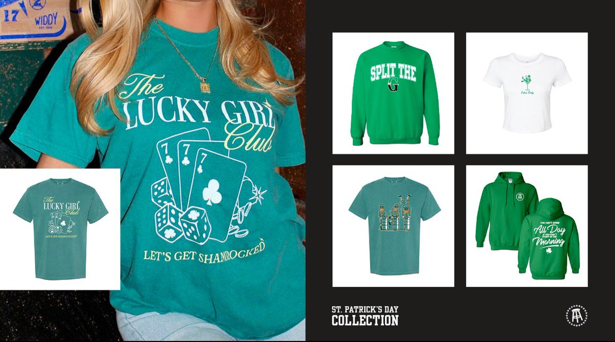 MACBarstool's tweet image. ST PADDY’S DAY IS COMING UP, AND THE 2025 BARSTOOL COLLECTION IS LIVE 🍀🍀 CHECK IT OUT bit.ly/46IphVI