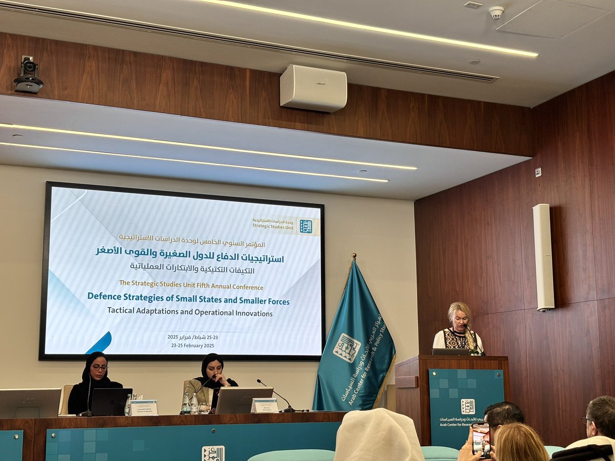 Glad to be part of the Strategic Study Unit’s Fifth Annual Conference in Doha. The topic "Defence Strategies of Small States and Smaller Forces: Tactical Adaptations and #Operational Innovations"  is very timely and relevant for the contemporary operational environment. 

Day 1