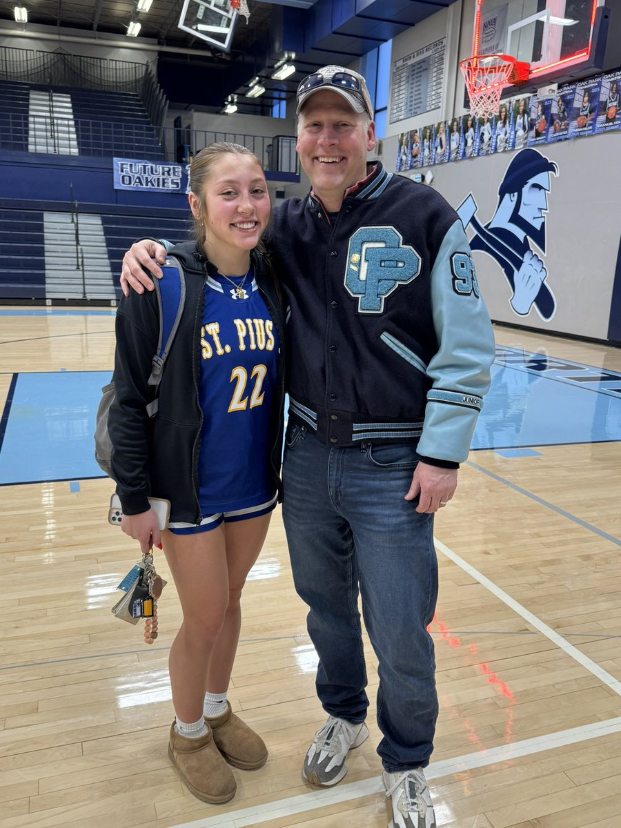 18 points for #22, beating the family record inside the Oak Park gym. Records were made to be broken I guess. At least the jacket still fits. Good win for the Warriors.