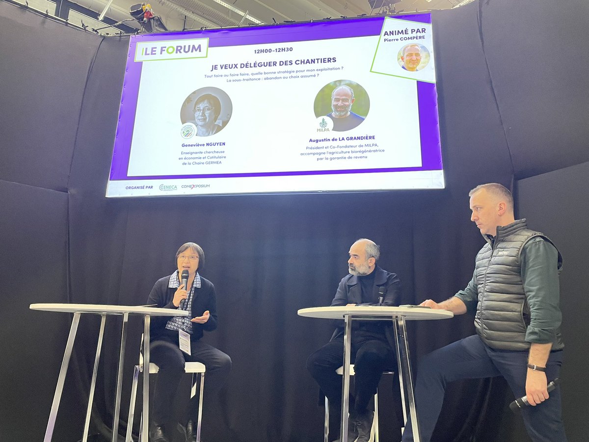 Francois Purseigle (@fpurseigle) on Twitter photo « Je veux déléguer des chantiers » avec <a href="/GTDP_Nguyen/">Genevieve Nguyen</a> <a href="/INPAgroToulouse/">Toulouse INP - AgroToulouse</a> <a href="/CGermea/">Chaire Germéa</a> et <a href="/AugustinDLG/">De La Grandiere À</a> au <a href="/siapro_paris/">SIA'PRO</a> « Je veux déléguer des chantiers » avec <a href="/GTDP_Nguyen/">Genevieve Nguyen</a> <a href="/INPAgroToulouse/">Toulouse INP - AgroToulouse</a> <a href="/CGermea/">Chaire Germéa</a> et <a href="/AugustinDLG/">De La Grandiere À</a> au <a href="/siapro_paris/">SIA'PRO</a>