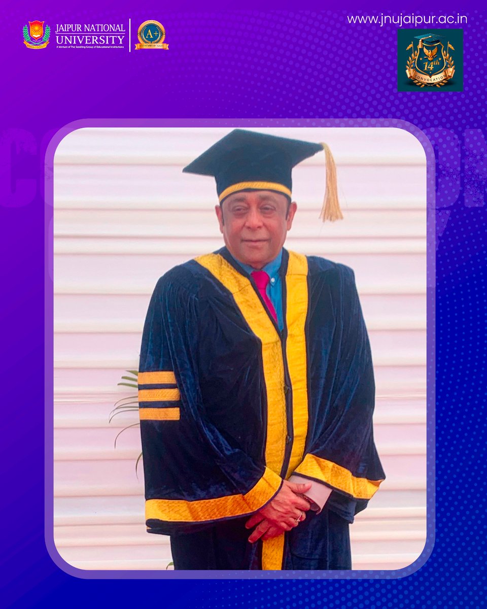JAIPURJNU's tweet photo. JNU’s 14th Convocation marks new beginnings! Hon’ble Chancellor Dr. Sandeep Bakshi leads the way. #JNUConvocation #SuccessBegins https://t.co/2QoM5vUzWx