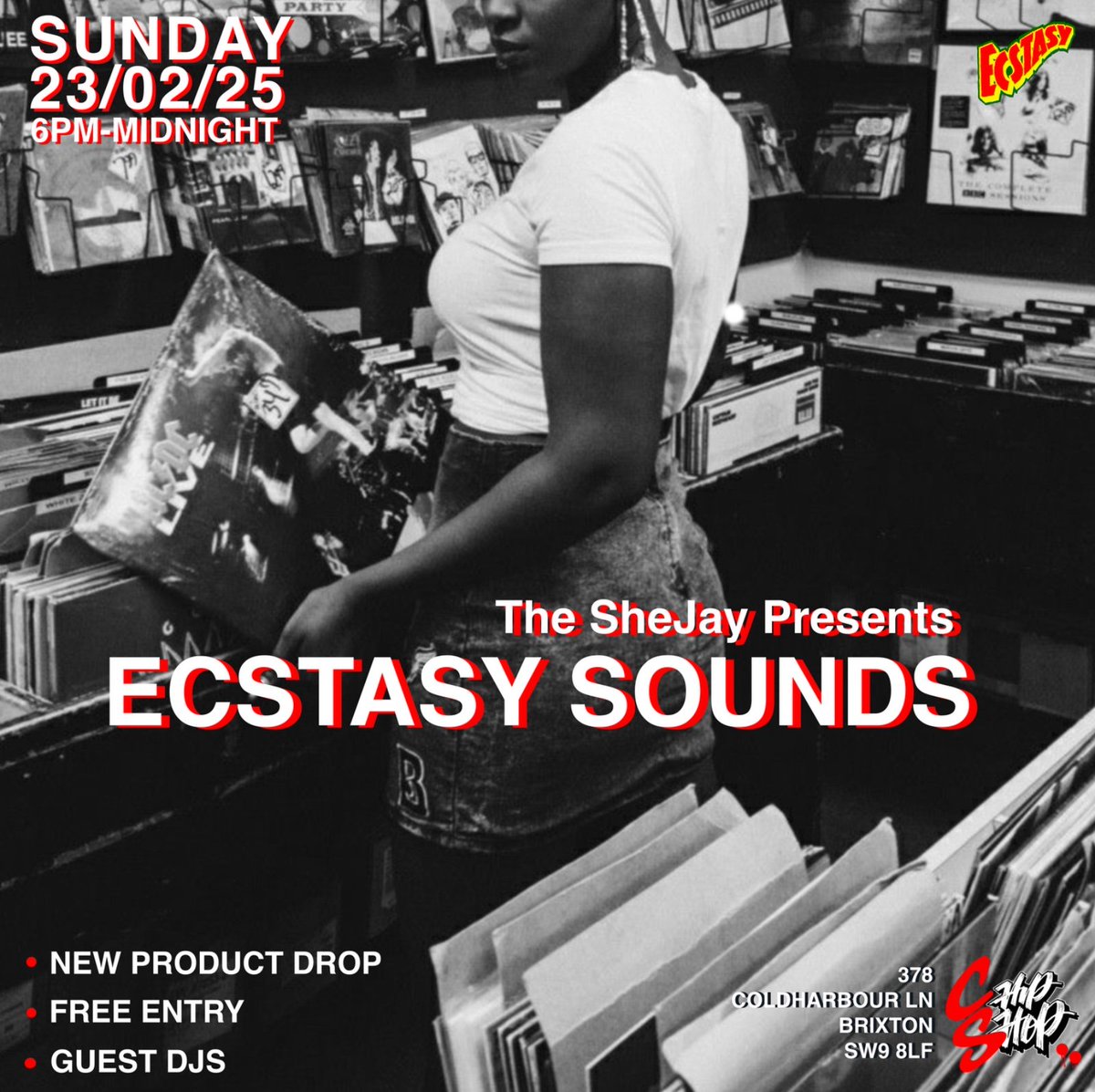 TheSheJay's tweet image. Today from 6pm come and join us for some good drinks, good food and good vibes at the Brixton Chip Shop! 

Free entry!
Kitchen open until 9.30pm!

SPREAD THE WORD!!