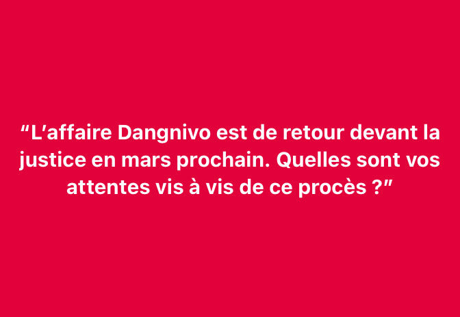 Bonjour chers amis,

Voici la question du jour sur laquelle nous vous invitons à vous prononcer ce lundi 24 Février 2025 :

“L’affaire Dangnivo est de retour devant la justice en mars prochain. Quelles sont vos attentes vis à vis de ce procès ?”

Nous attendons vos avis 

#wasexo