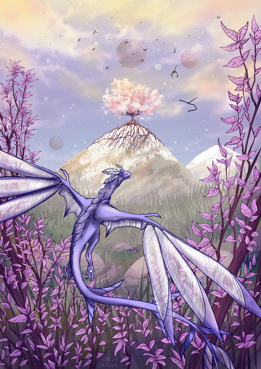 naikomy's tweet photo. Hope. Illustration. 
Software: Krita. 
2025
#art #ArtistOnX https://t.co/ZxzzEnALcS