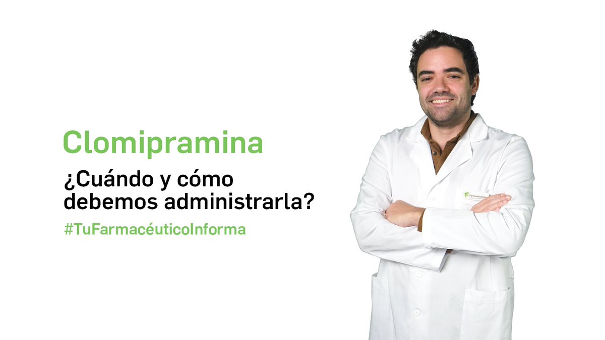 Clomipramina ¿Cuándo y cómo debemos tomarla?

Clomipramina es un fármaco antidepresivo que actúa inhibiendo preferentemente la recaptación de serotonina. 

Una iniciativa de <a href="/Farmaceuticos_/">Consejo General Colegios Farmacéuticos</a> y <a href="/medicina_tv/">Medicina Televisión</a>

📽️ ow.ly/iM9B50UIk4z

#Clomipramina #UsoResponsable