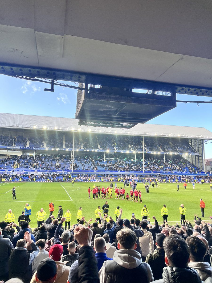 Everton away , last time at goodison . Belter of a ground
