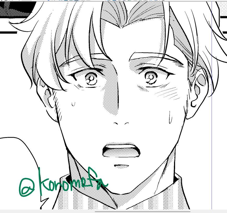今回特にス三スの表情を丁寧に描きたいと思ってる。 