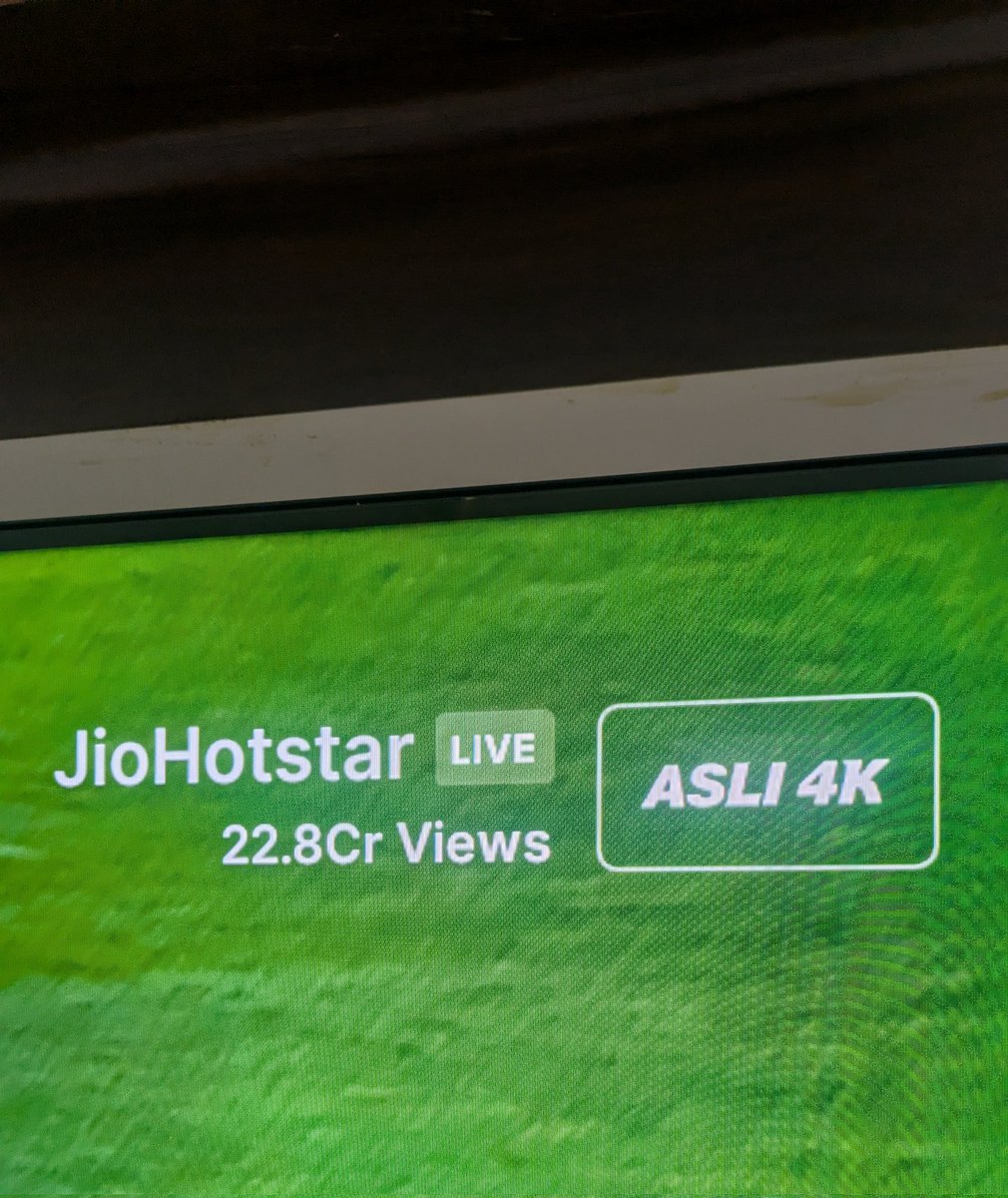 kedar_phani's tweet photo. Dear @JioHotstar ,
We are not interested in the cumulative views being shown as in @JioCinema.
Displaying the live active viewers as @hotstar did was an attractive way to capture the dynamics of any match. 

#INDvsPAK 
#JioHotstar 
#ChampionsTrophy2025 
#ChampionsTrophy https://t.co/1O7sPuEni5