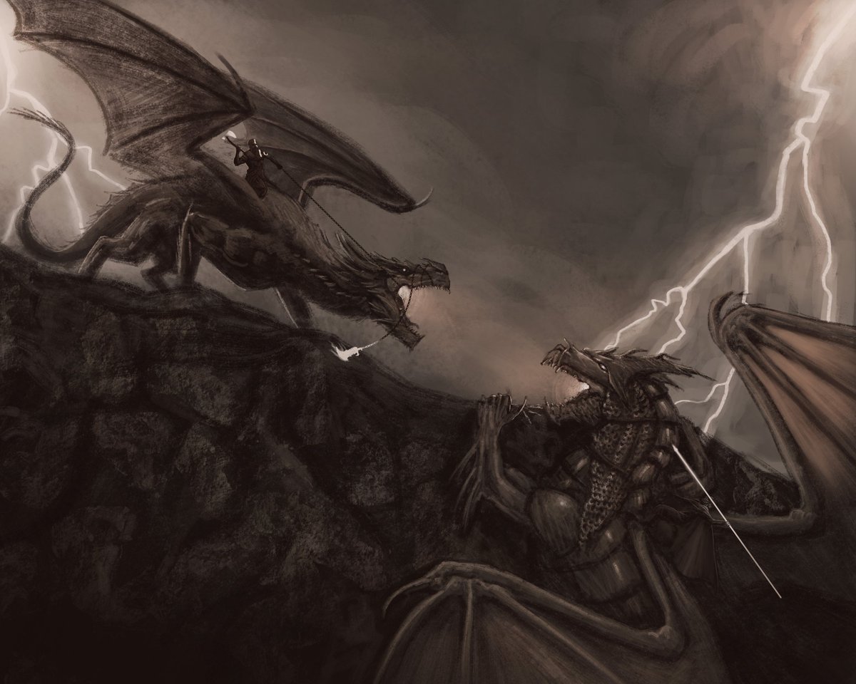 An old sketch I did for kratos and Odin fight before god of war ragnarok released
