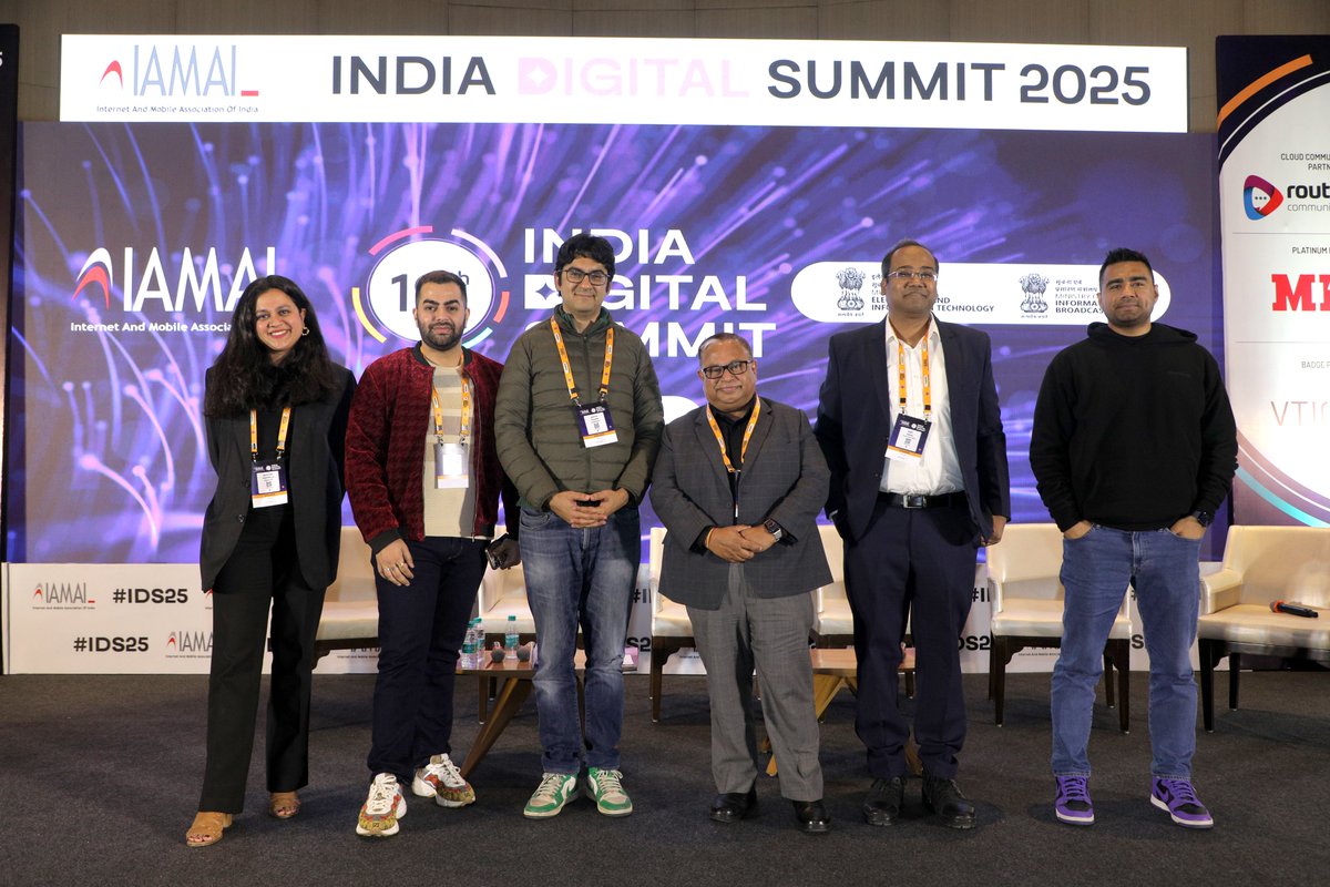 At the #IDS25, Mr Bharat Sethi, Ms Manasa Garemella, Mr Saahil Nayar, Mr Aditya Khanna, and Mr Sudip Ghose, shared invaluable insights on how D2C brands are going beyond just selling products to creating holistic customer experiences. Moderated by Mr Amit Singal.#IDS2025