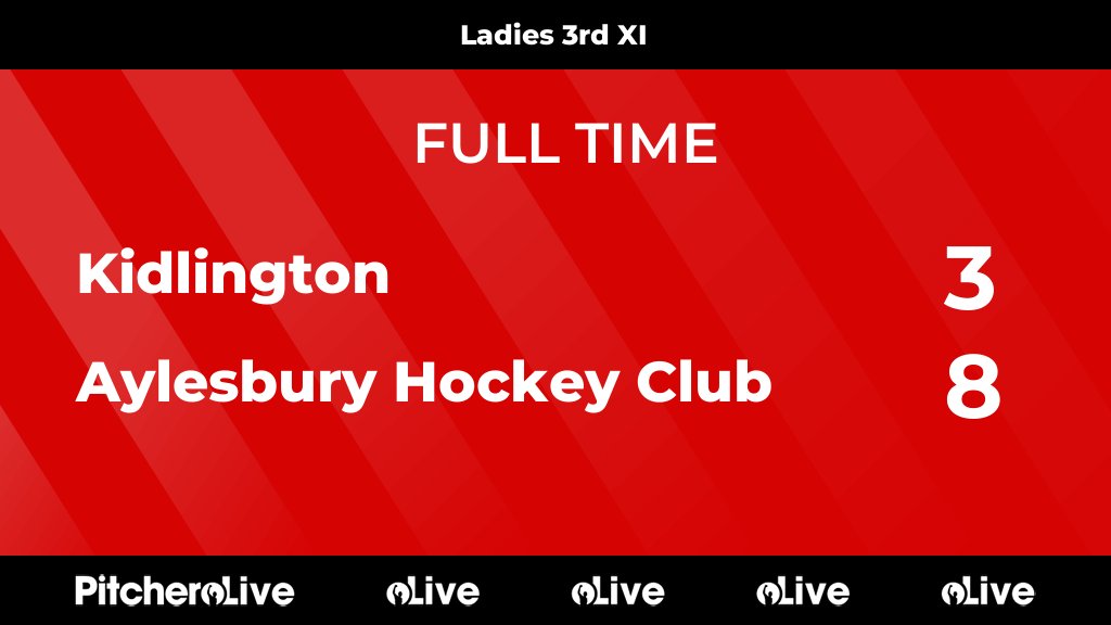FULL TIME: Kidlington 3 - 8 Aylesbury Hockey Club
#KIDAYL #Pitchero
aylesburyhc.com/teams/144651/m…