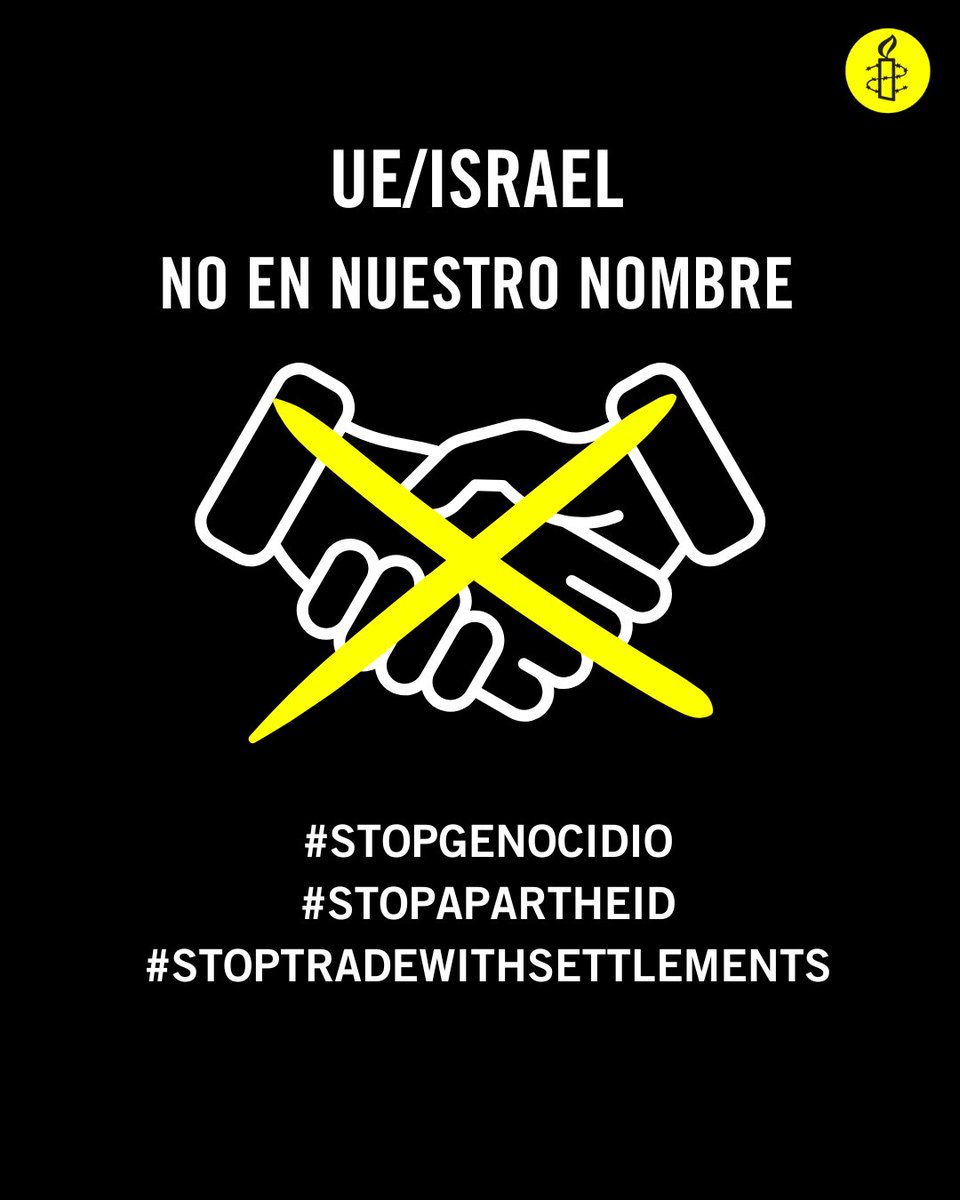AmnistiaLeon's tweet photo. No nos quedaremos en silencio ante el genocidio de Israel en Gaza @vonderleyen @kajakallas #StopGenocidio @vonderleyen @kajakallas Prohibid el comercio de la UE con los asentamientos ilegales YA #StopTradeWithSettlements
https://t.co/A298pErpUt https://t.co/PAPdW2rSrY
