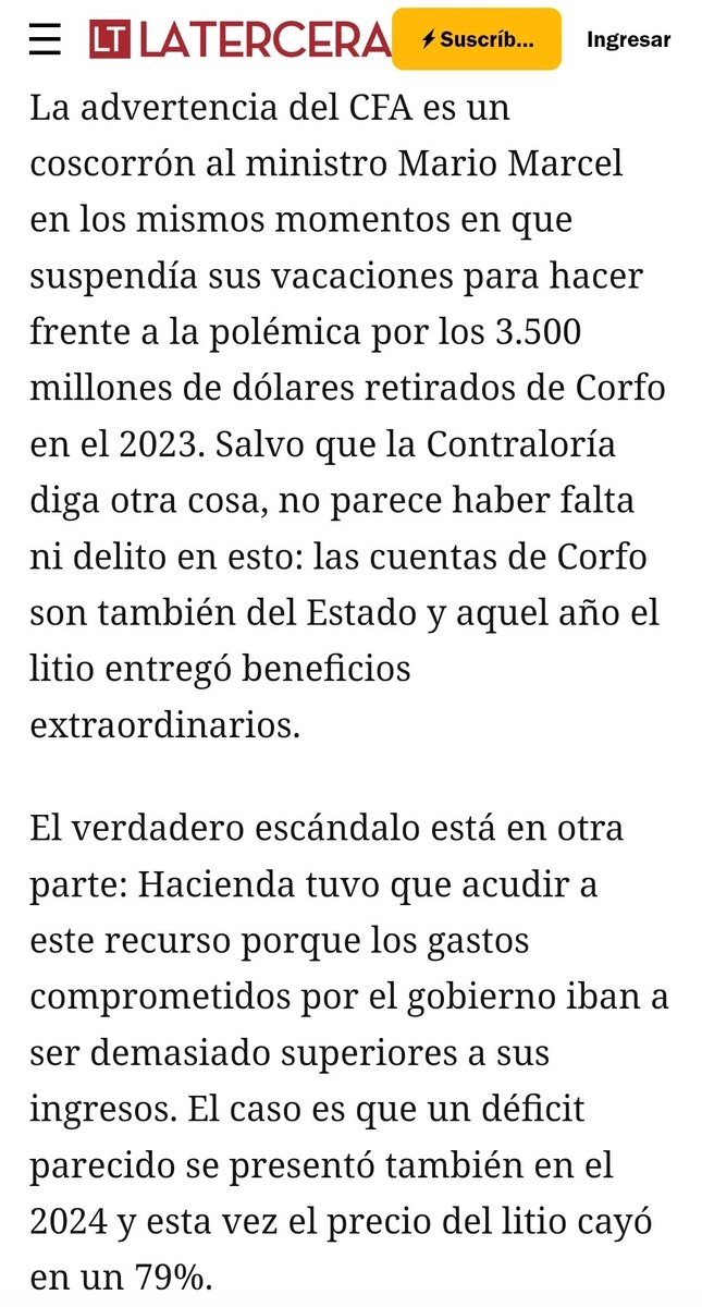 aldunatefran's tweet photo. Acá el meollo del tema, en la columna de #AscanioCavallo - y a lo q el gobierno se agarra como la tabla de salvación. No es delito sacar plata de #CORFO. El gran problema es el porqué lo hicieron, asunto q el FA-PC evita como el diablo a la cruz
#CorfoGate
https://t.co/iYDRH7Av1G https://t.co/vdGJW2Gd7C