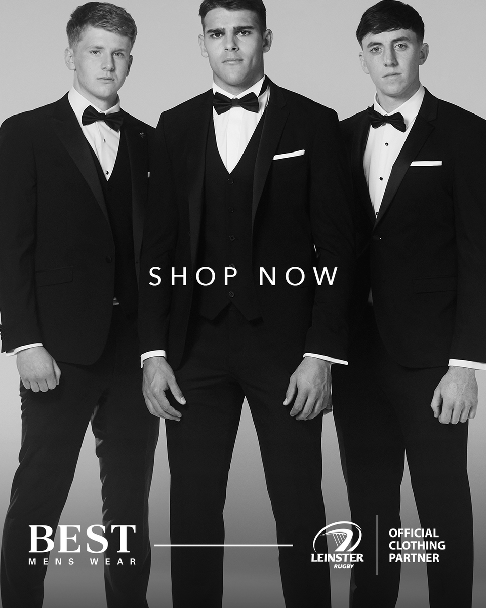 We have an iconic selection of Tuxedos available. Many of which are perfect for a Transition Year Ball…

We are offering a free shirt and tie with any suit* purchased in-store!

*T’s &amp; C’s Apply