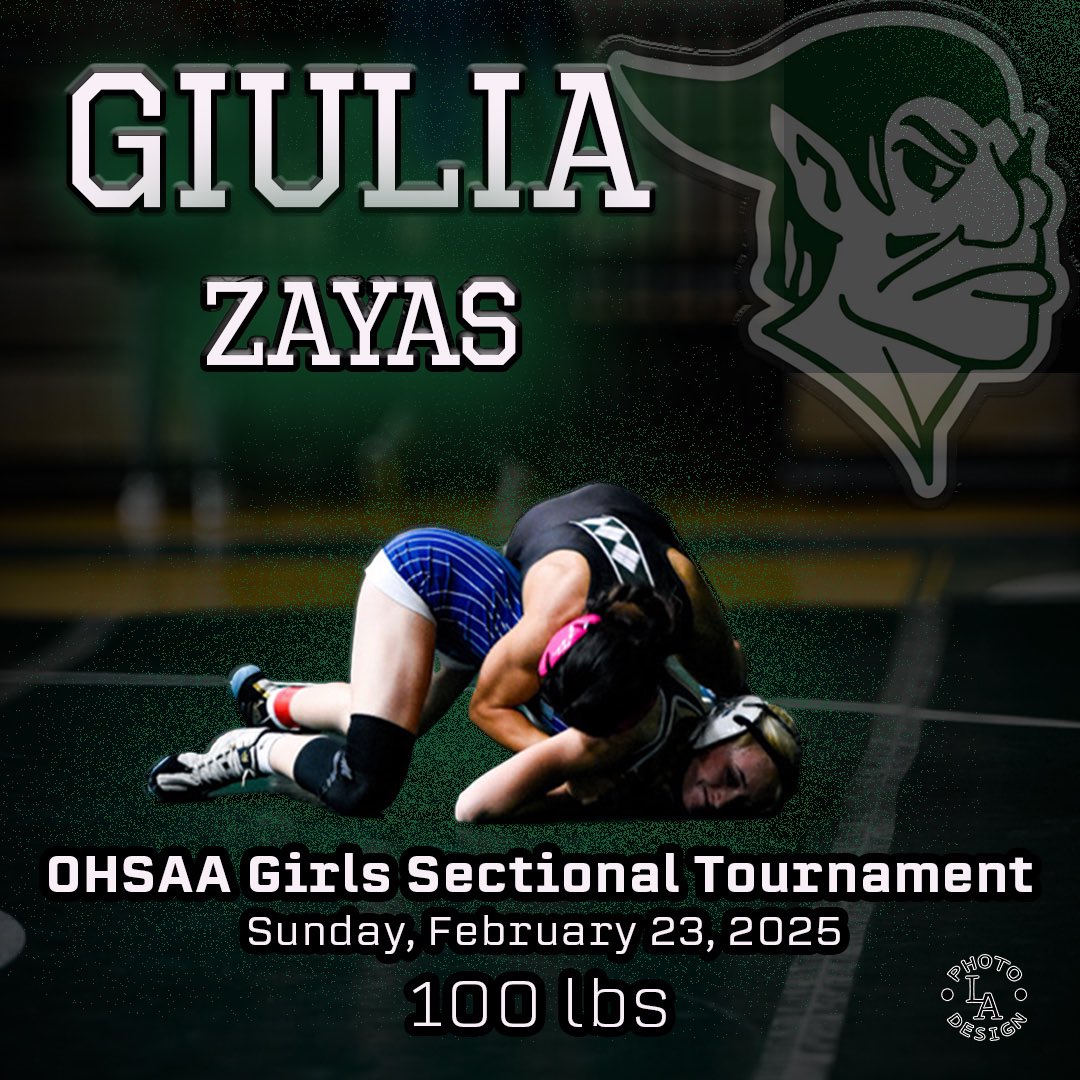 Good luck to Giulia Zayas as she starts her post season run out at Euclid today!
