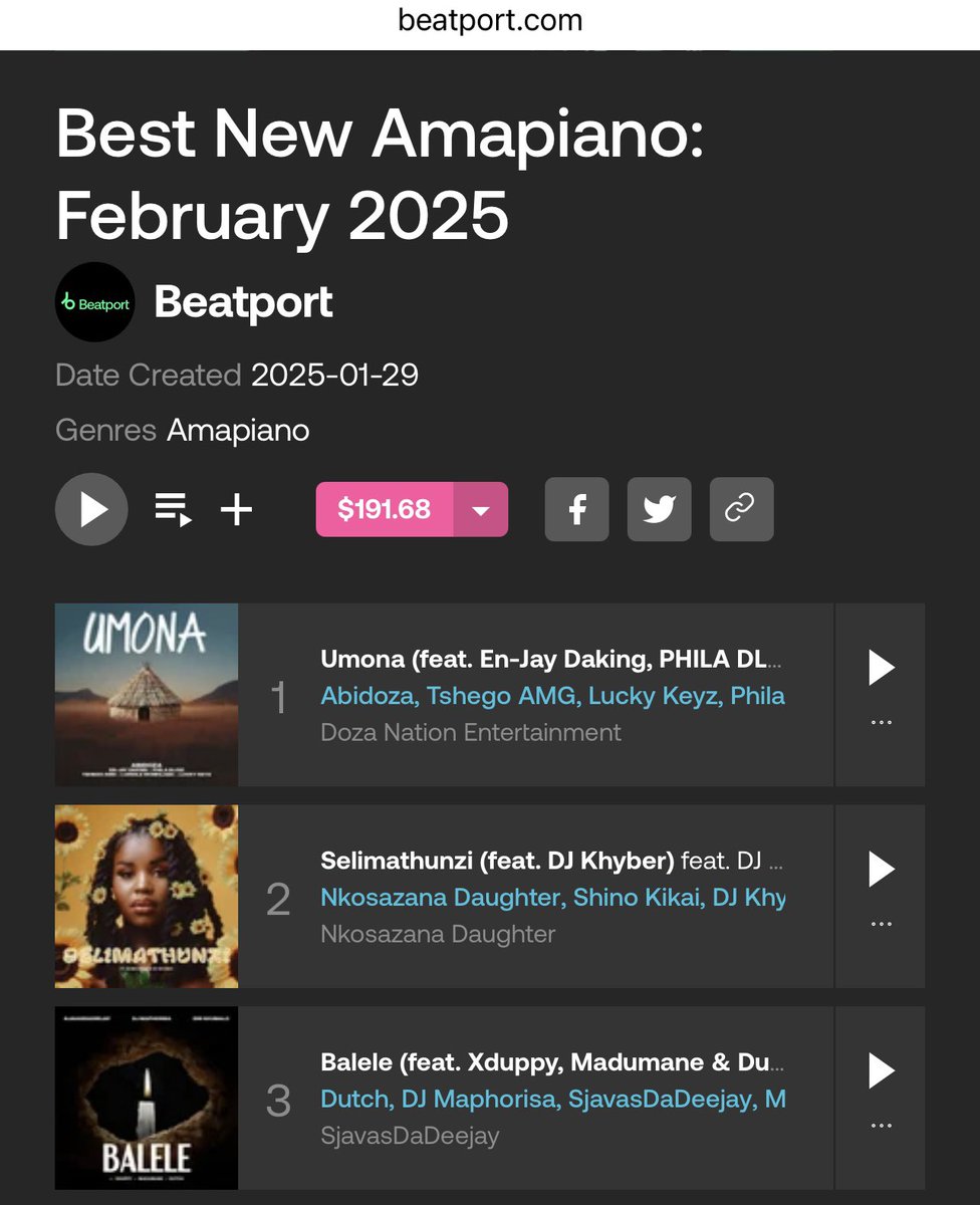 TuCks_Live's tweet photo. My new single, ABANTU is number 21 on the Beatport BEST NEW AMAPIANO February 2025 TOP 100 playlist📍❤️

Available on all streaming platforms. 🎧

https://t.co/BNc7Vz9o5k https://t.co/SJAMXmYpcl