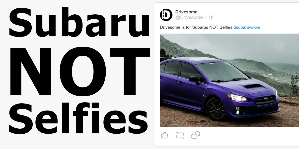 Subarus NOT Selfies.

Less posing, more driving. This is a place for true car lovers. Drivesome.com

#subaru #wrx #cars #racing #nissan #mazda