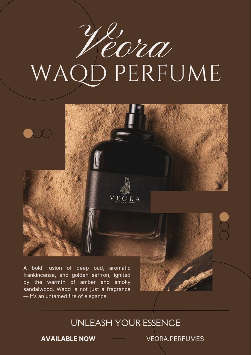 veora_perfumes's tweet photo. وأخيرًا وصل🔥! عطر وَقد، ناره ما تخبو وأثره ما يزول… مزيج فاخر من اللبان والعود مع لمسات زعفران وعنبر، وتوقيع دخاني من أخشاب الصندل.✨ 

وش رايكم، جاهزين تعيشون 
هالتجربة؟ 😍

#وَقد #عطر_يبقى #عطور #Veora
 #Fragrance #PerfumeLovers #PerfumeAddict #Fragrances  #NewPerfume https://t.co/8NHnvxcKUh