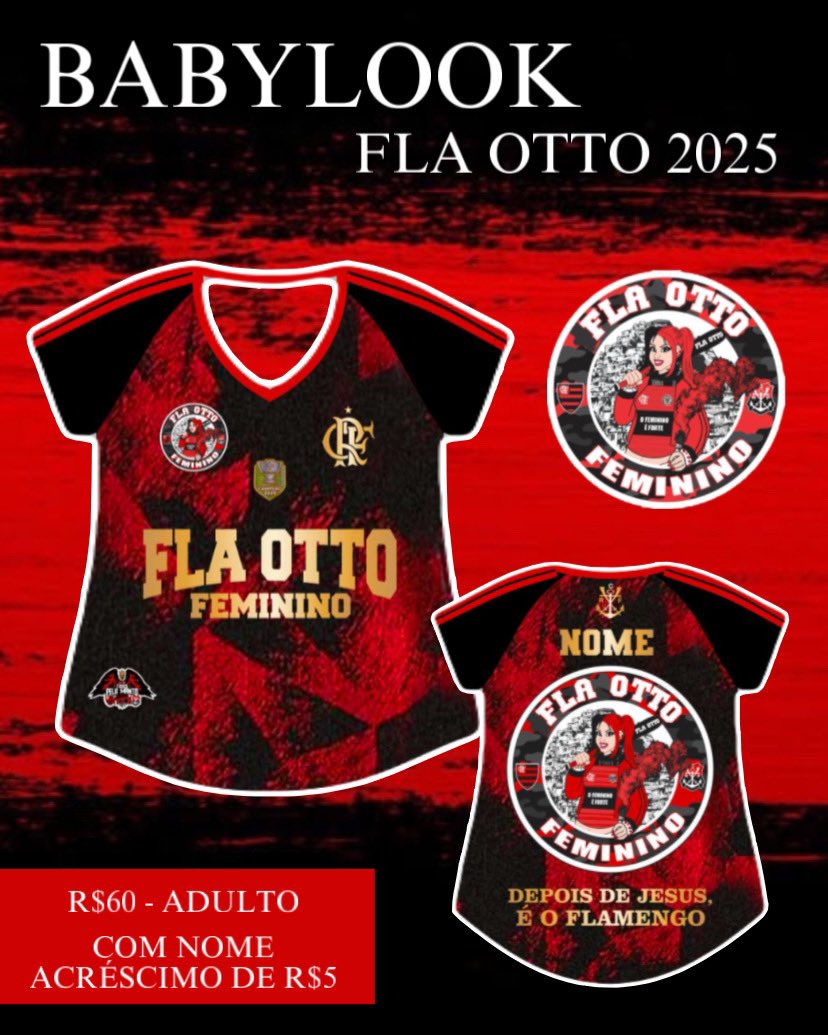 FlaOtto's tweet photo. Manto Fla Otto 2025 🔴⚫️🚀

Somente por encomenda, Pedidos e Pagamentos até o dia 10/03 ..

Maiores informações chamar no direct!

#Flamengo #FlaOtto #Manto2025 #MantoNovo #Flamenguista #NaçãoRubroNegra #Niterói #SãoGonçalo #CRF #SRN https://t.co/bfi9JgXbwO
