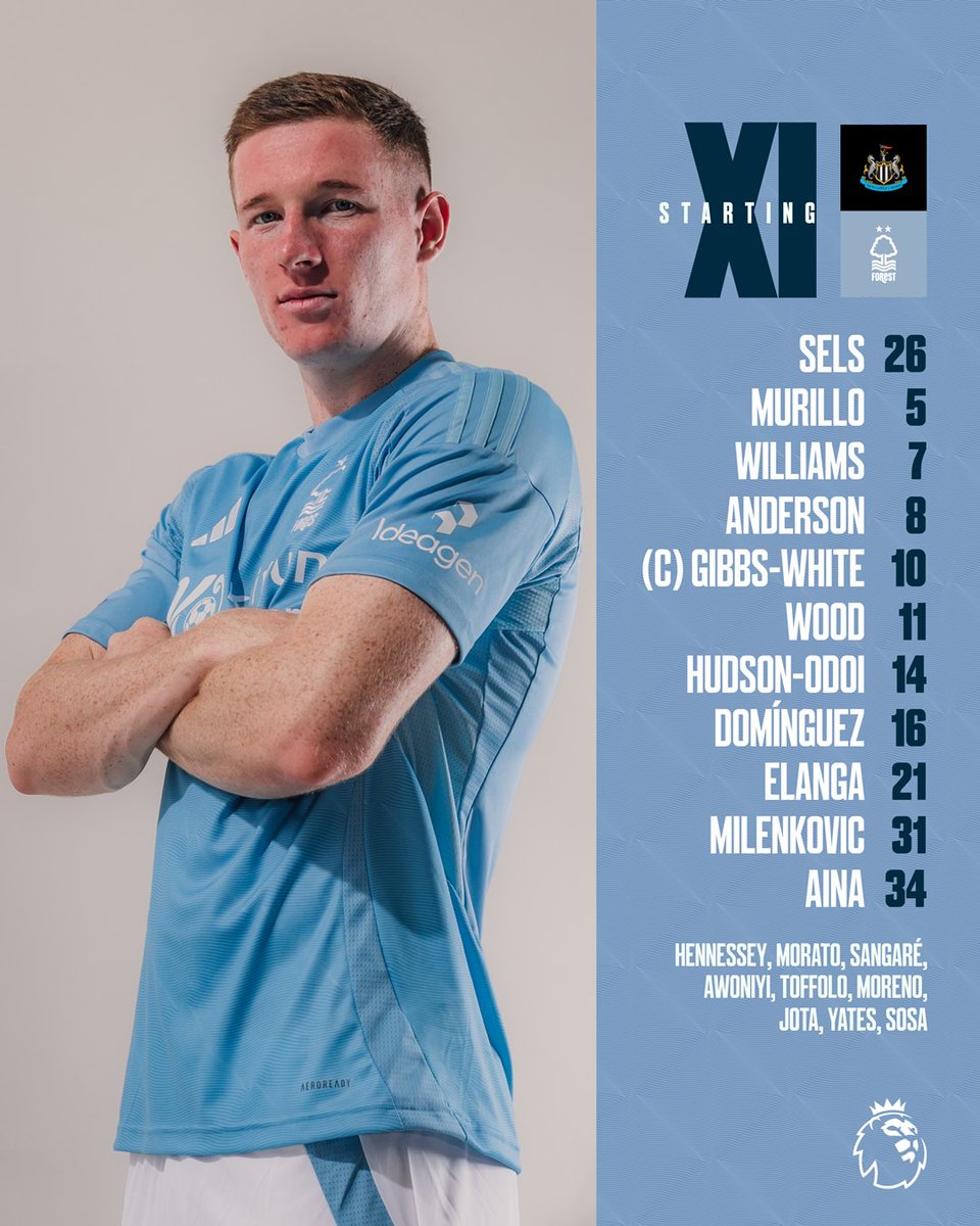 Your Forest XI to face Newcastle. 👊