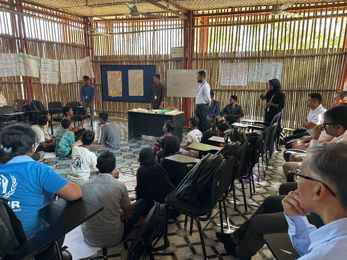 UNHCR_BGD's tweet photo. We were happy to showcase some of our education initiatives in the Rohingya refugee camps to Andre Carstens -Charge D'Affaires of @NLinBD1, last week.

Education =key to the development of young minds&amp; support from partners means we can explore more possibilities for refugees🙏🇳🇱 https://t.co/QDh2fYBFa8