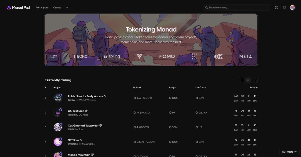 Massive Early Access Giveaway 👀

1,000 Early Access spots for Monad Pad closed beta! 

This is your chance to be among the first to experience the future of launches on Monad. Don’t miss out!

Anyone with early access will soon be able to earn xp through our questing platform.