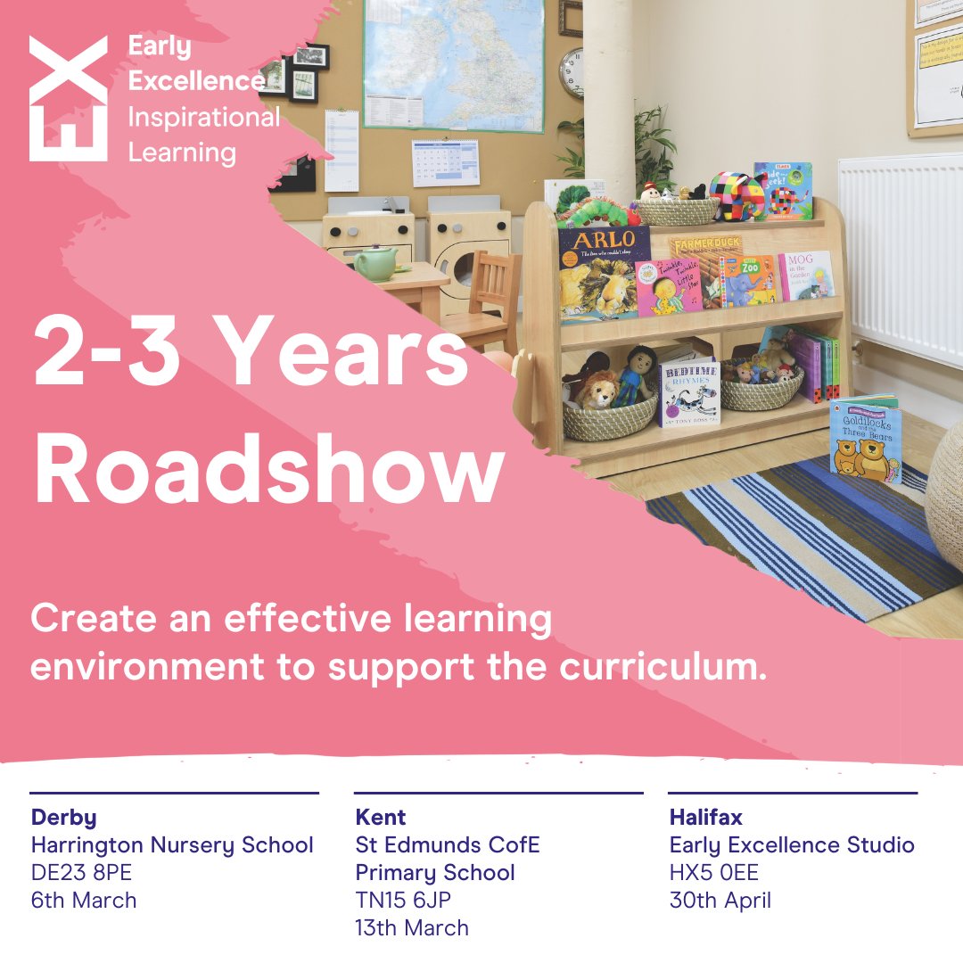 Are you looking to bring 2-3 years provision to your school for the first time? 👦

Join this immersive CPD experience with guidance for strategic leaders, support for teachers and practitioners working with 2-3yr olds and practical ideas for the whole team.