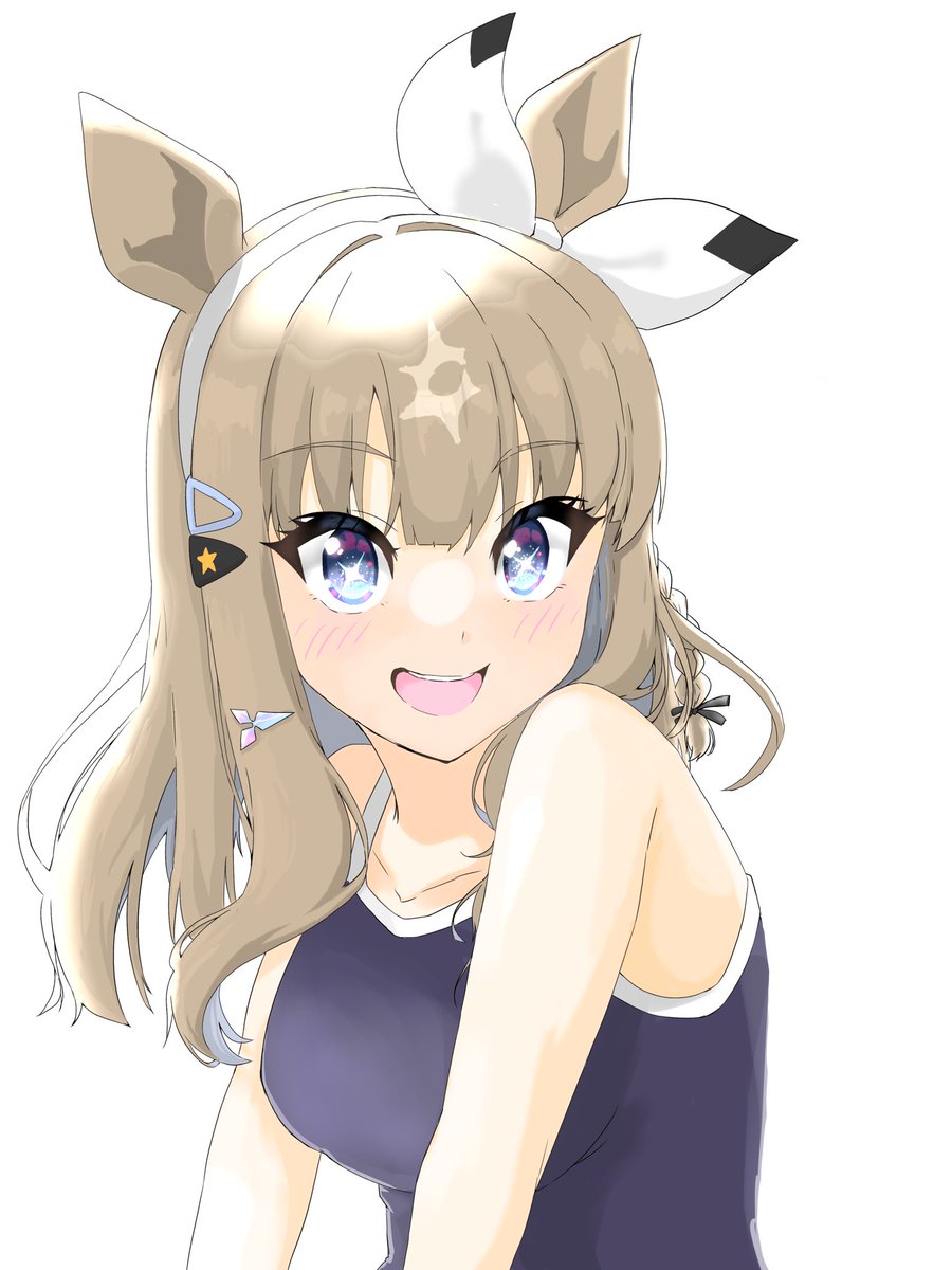 ウマ娘「水着アモアイちゃん#ウマ娘#アーモンドアイ 」|コピックのイラスト