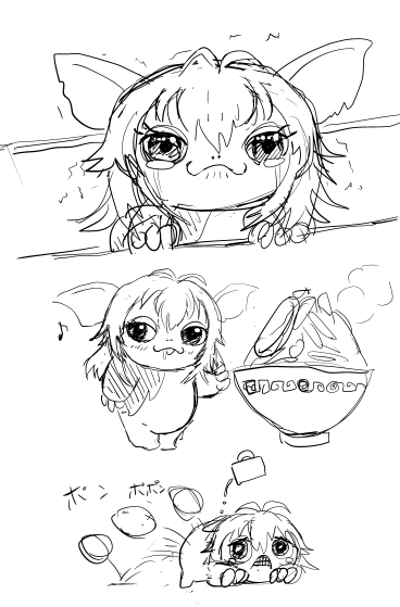 ふと「てまむりん」というのを思いついたんだけど、描いてみたらあんまり可愛くなかった…ぬいの可愛さがすごすぎるからな。ラーメンを与えたら歌う。
#学園アイドルマスター #月村手毬