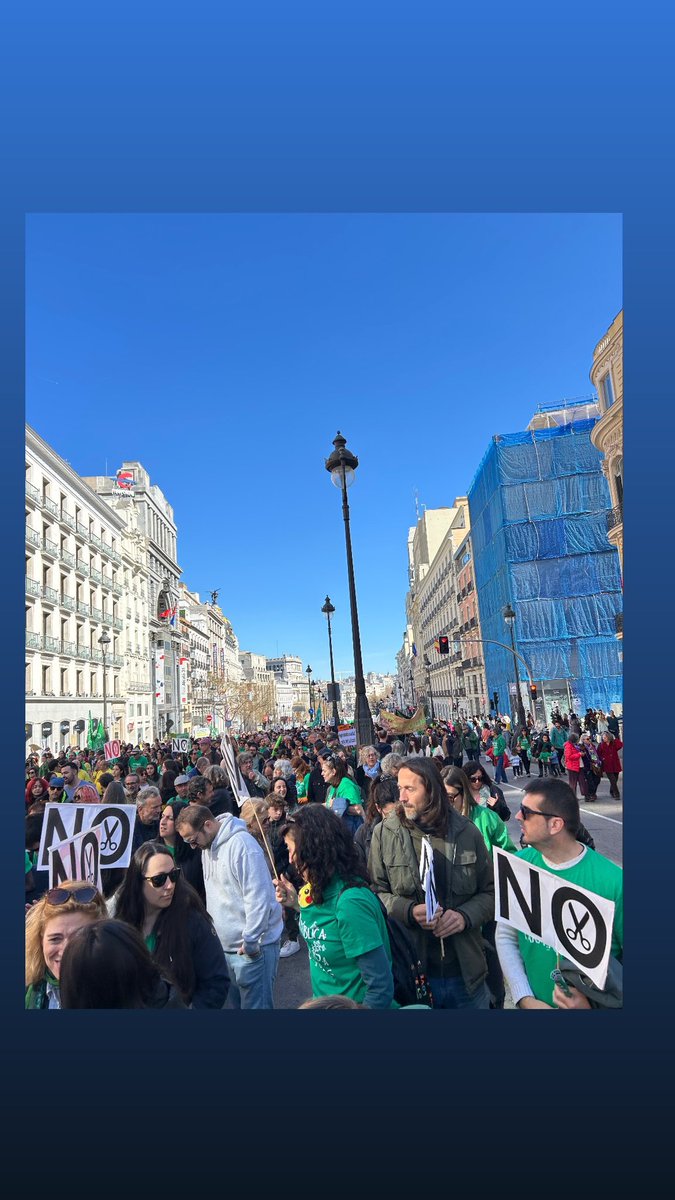 Arde Madrid por la Educación Pública #MareaVerde
