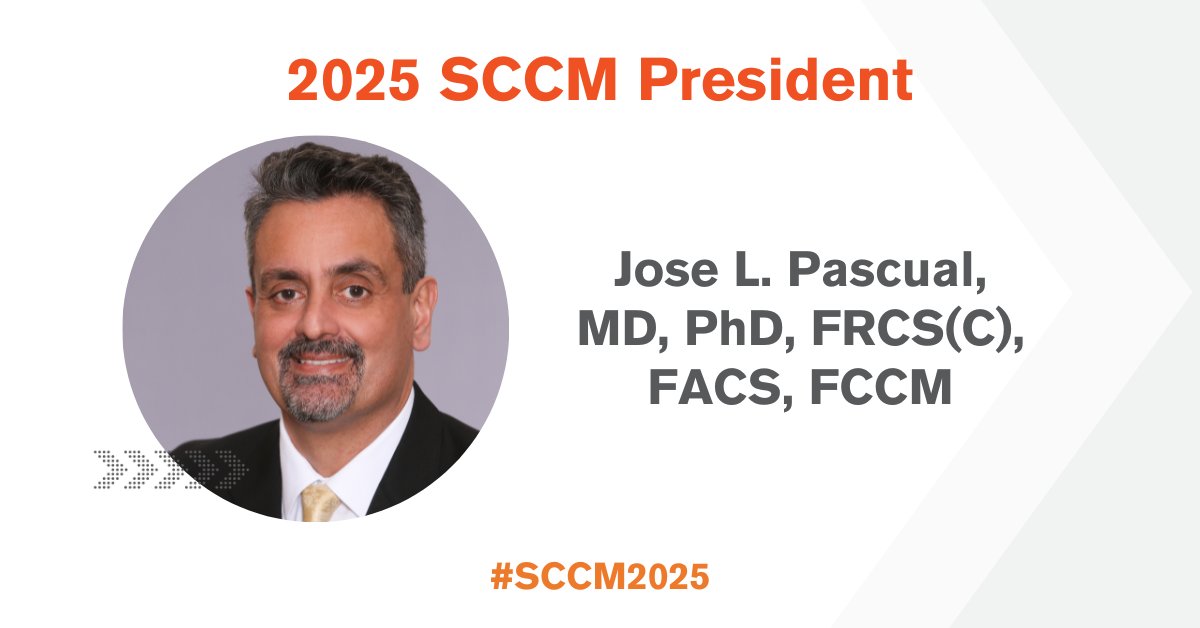 SCCM (@sccm) on Twitter photo The #SCCM2025 Opening Session starts at 8 am ET! Don’t miss the <a href="/SCCMPresident/">Jose L. Pascual, MD, PhD, FRCS(C), FACS, FCCM</a> talk about the importance of research, education, and mentorship in critical care.
#SCCM The #SCCM2025 Opening Session starts at 8 am ET! Don’t miss the <a href="/SCCMPresident/">Jose L. Pascual, MD, PhD, FRCS(C), FACS, FCCM</a> talk about the importance of research, education, and mentorship in critical care.
#SCCM