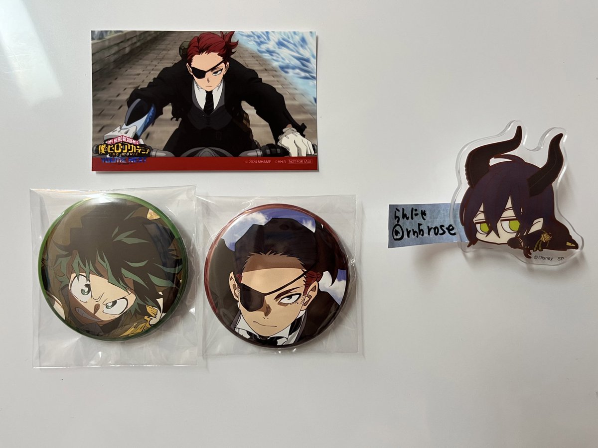 rn5rose's tweet photo. ヒロアカ　ユアネクスト　DVD  ブルーレイ　特典　アニメイト　缶バッジ　ミニフォト　アクリルスタンド　アクスタ
☆  交換　☆

譲:緑谷、ジュリオ

求:轟(同種　or Tas アクスタ)

交換お願いできる方いましたらよろしくお願い致します https://t.co/Phk51XEqXU