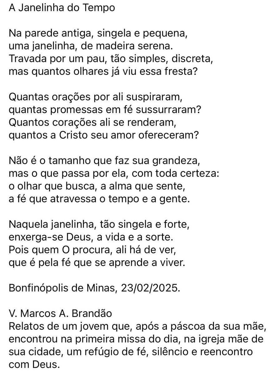 MarcosBrandao0's tweet photo. A Janelinha do Tempo ⛪️🤎 https://t.co/7QpKqXExDJ