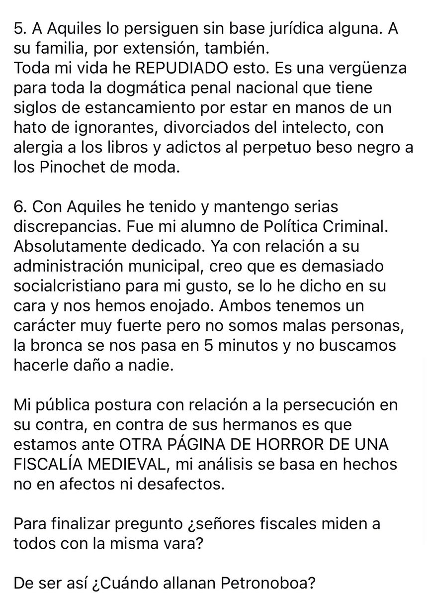PedritoExtranja's tweet photo. Una Fiscalía y 2 Códigos Penales. 
Aquiles es culpable.
¿De qué?
No sabemos. Después vemos. 
¿Y Petronoboa?
No. Eso no se toca. https://t.co/zEjlHTQFiR