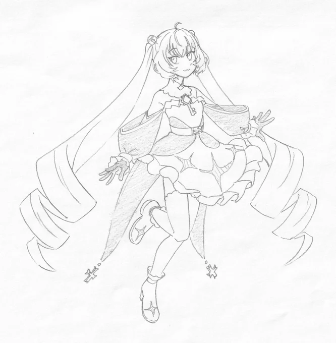 #かぎみゃーと 
変身後のシエルさん 